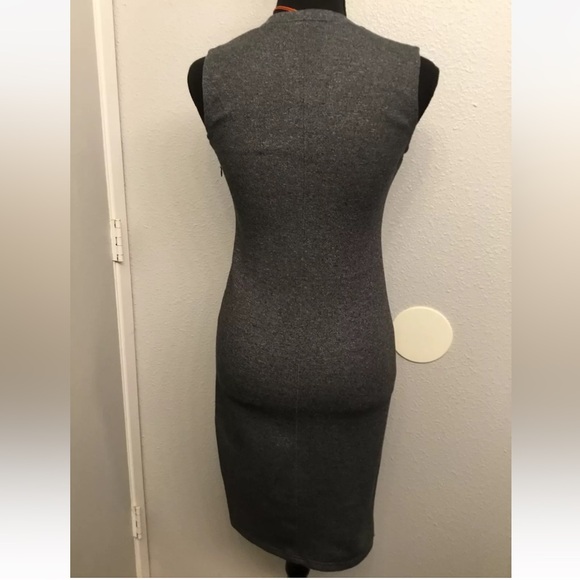 OLIVACEOUS NEW Women's Gray Daily Look Sheath Dress Size Medium - Picture 3 of 7